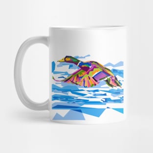 Flying bird in WPAP Mug